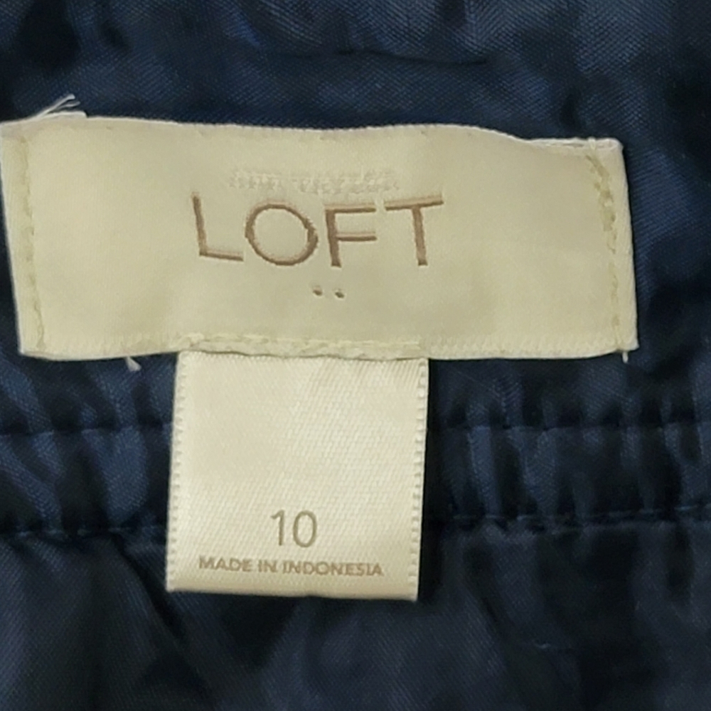 Loft faux wrap tweed boucle mini skirt size 10 - Picture 4 of 5
